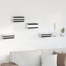 vidaXL Lebegő polc polcokkal 4 pcs Antracit 6 x 10,8 x 6,6 cm