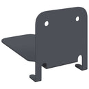 vidaXL Lebegő polc polcokkal 4 pcs Antracit 6 x 10,8 x 6,6 cm