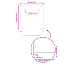 vidaXL Lebegő polc polcokkal 4 pcs Antracit 6 x 10,8 x 6,6 cm