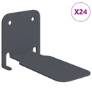 vidaXL Lebegő polc polcokkal 24 pcs Antracit 6 x 10,8 x 6,6 cm