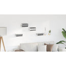 vidaXL Lebegő polc polcokkal 8 pcs Mustár sárga 6 x 10,8 x 6,6 cm