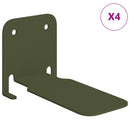 vidaXL Lebegő polc polcokkal 4 pcs Olajzöld 6 x 10,8 x 6,6 cm