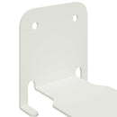 vidaXL Lebegő polc polcokkal tárolóval 8 pcs Fehér 6 x 10,8 x 6,6 cm