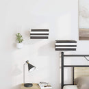 vidaXL Lebegő polc polcokkal tárolóval 8 pcs Fehér 6 x 10,8 x 6,6 cm