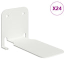 vidaXL Lebegő polc polcokkal tárolóval 24 pcs Fehér 6 x 10,8 x 6,6 cm