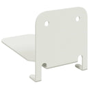 vidaXL Lebegő polc polcokkal tárolóval 24 pcs Fehér 6 x 10,8 x 6,6 cm