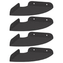 vidaXL Lebegő polc polcokkal tárolóval 4 pcs Fekete 15 x 15 x 2 cm