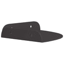 vidaXL Lebegő polc polcokkal tárolóval 4 pcs Fekete 15 x 15 x 2 cm