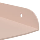 vidaXL Lebegő polc polcokkal tárolóval 2 pcs Rózsaszín 15 x 15 x 2 cm
