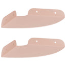 vidaXL Lebegő polc polcokkal tárolóval 2 pcs Rózsaszín 15 x 15 x 2 cm