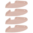 vidaXL Lebegő polc polcokkal tárolóval 4 pcs Rózsaszín 15 x 15 x 2 cm