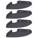 vidaXL Lebegő polc polcokkal tárolóval 4 pcs Antracit 15 x 15 x 2 cm