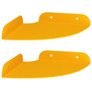 vidaXL Lebegő polc polcokkal 2 pcs Mustár sárga 15 x 15 x 2 cm