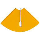 vidaXL Lebegő polc polcokkal 4 pcs Mustár sárga 15 x 15 x 2 cm