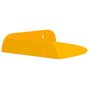 vidaXL Lebegő polc polcokkal 4 pcs Mustár sárga 15 x 15 x 2 cm
