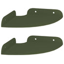 vidaXL Lebegő polc polcokkal tárolóval 2 pcs Olajzöld 15 x 15 x 2 cm