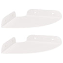 vidaXL Lebegő polc polcokkal tárolóval 2 pcs Fehér 15 x 15 x 2 cm