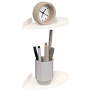 vidaXL Lebegő polc polcokkal tárolóval 2 pcs Fehér 15 x 15 x 2 cm