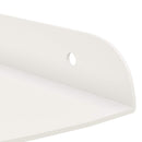 vidaXL Lebegő polc polcokkal tárolóval 4 pcs Fehér 15 x 15 x 2 cm