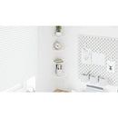 vidaXL Lebegő polc polcokkal tárolóval 4 pcs Fehér 15 x 15 x 2 cm