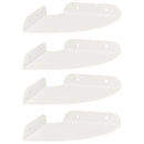 vidaXL Lebegő polc polcokkal tárolóval 4 pcs Fehér 15 x 15 x 2 cm
