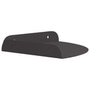 vidaXL Lebegő polc polcokkal tárolóval 4 pcs Fekete 18 x 18 x 2 cm