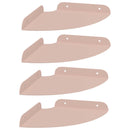 vidaXL Lebegő polc polcokkal tárolóval 4 pcs Rózsaszín 18 x 18 x 2 cm