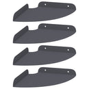 vidaXL Lebegő polc polcokkal tárolóval 4 pcs Antracit 18 x 18 x 2 cm