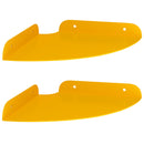 vidaXL Lebegő polc polcokkal 2 pcs Mustár sárga 18 x 18 x 2 cm
