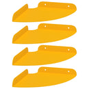 vidaXL Lebegő polc polcokkal 4 pcs Mustár sárga 18 x 18 x 2 cm
