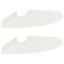 vidaXL Lebegő polc polcokkal tárolóval 2 pcs Fehér 18 x 18 x 2 cm