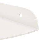 vidaXL Lebegő polc polcokkal tárolóval 4 pcs Fehér 18 x 18 x 2 cm
