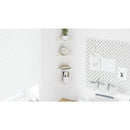 vidaXL Lebegő polc polcokkal tárolóval 4 pcs Fehér 18 x 18 x 2 cm
