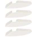 vidaXL Lebegő polc polcokkal tárolóval 4 pcs Fehér 18 x 18 x 2 cm