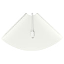 vidaXL Lebegő polc polcokkal tárolóval 4 pcs Fehér 18 x 18 x 2 cm