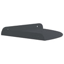 vidaXL Lebegő polc polcokkal tárolóval 2 pcs Antracit 24 x 24 x 2 cm