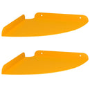 vidaXL Lebegő polc polcokkal 2 pcs Mustár sárga 24 x 24 x 2 cm
