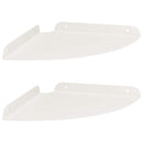 vidaXL Lebegő polc polcokkal tárolóval 2 pcs Fehér 24 x 24 x 2 cm