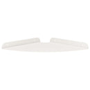 vidaXL Lebegő polc polcokkal tárolóval 2 pcs Fehér 24 x 24 x 2 cm