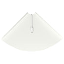 vidaXL Lebegő polc polcokkal tárolóval 4 pcs Fehér 24 x 24 x 2 cm