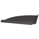 vidaXL Lebegő polc polcokkal tárolóval 4 pcs Fekete 30 x 30 x 2 cm