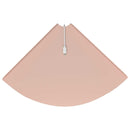 vidaXL Lebegő polc polcokkal tárolóval 2 pcs Rózsaszín 30 x 30 x 2 cm