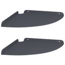 vidaXL Lebegő polc polcokkal tárolóval 2 pcs Antracit 30 x 30 x 2 cm