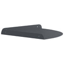 vidaXL Lebegő polc polcokkal tárolóval 2 pcs Antracit 30 x 30 x 2 cm