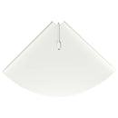 vidaXL Lebegő polc polcokkal tárolóval 2 pcs Fehér 30 x 30 x 2 cm