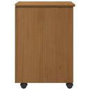 vidaXL Görgős szekrény MOSS Mézes Barna 34 x 39 x 56 cm Tömör fenyő