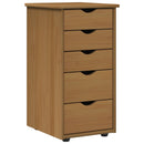 vidaXL Cabinet Méz barna 34 x 39 x 61,5 cm Tömör fenyőfa