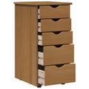vidaXL Cabinet Méz barna 34 x 39 x 61,5 cm Tömör fenyőfa