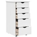 vidaXL Cabinet Fehér 34 x 39 x 61,5 cm Tömör fenyőfa