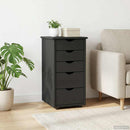 vidaXL Cabinet Szürke 34 x 39 x 61,5 cm Tömör fenyőfa